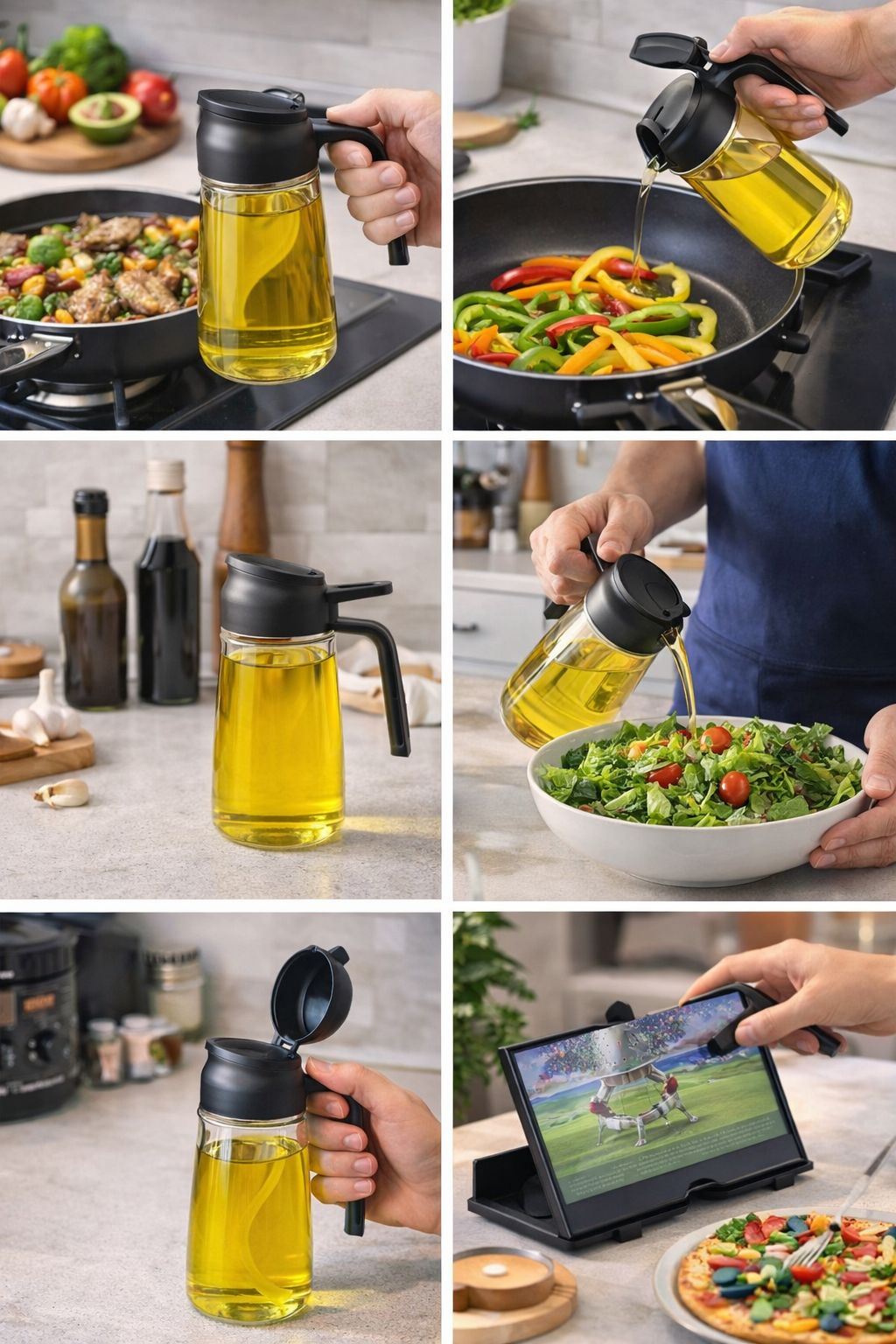 glass oil dispenser bottle