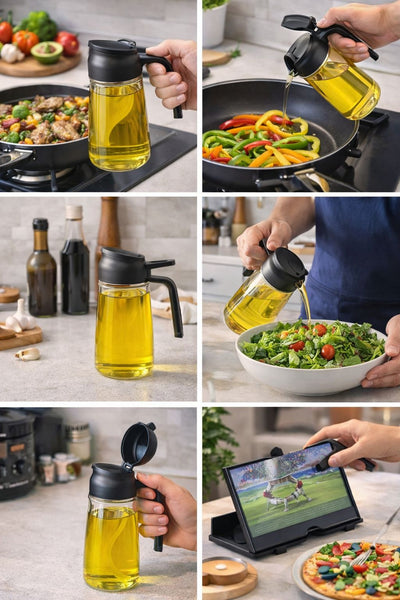 glass oil dispenser bottle