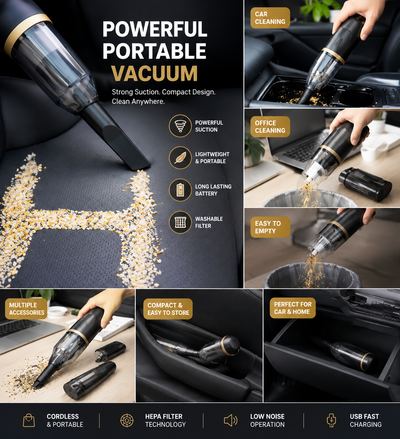 Portable Handheld Car Vacuum Cleaner
